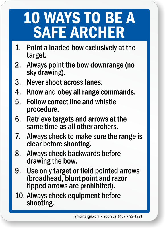 What Are Some Important Safety Rules In Archery?